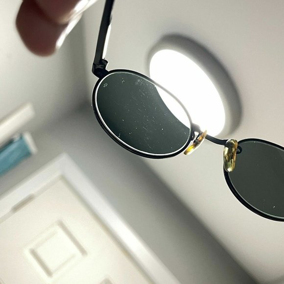 BAUSCH & LOMB RAY BAN W2775 BLACK SIDESTREET OVAL G15 CRYSTAL SUNGLASSES w/CASE - Picture 12 of 12